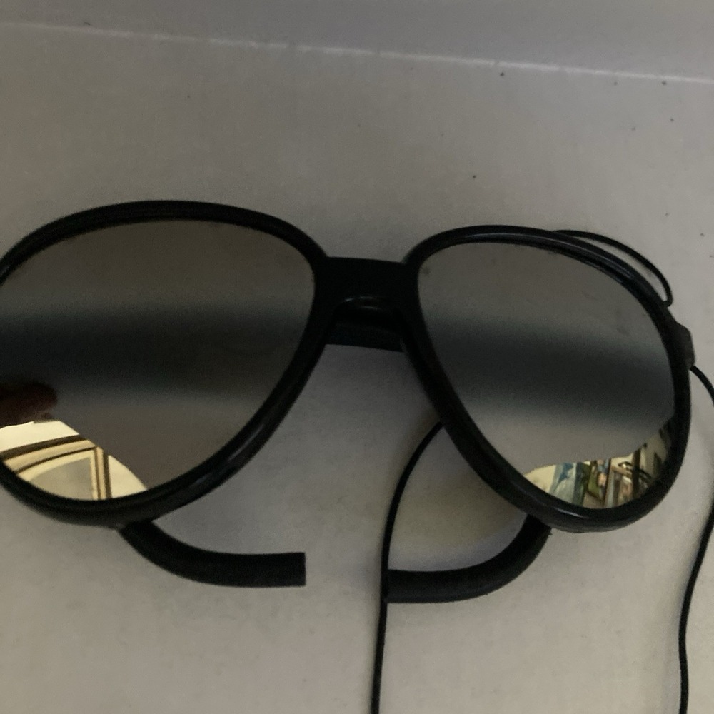 Vintage Alpine Glacier Sunglasses – Mountaineering‎ Leather Side Shields - Picture 9 of 16